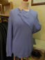 Preview: V-neck wool sweater, lightblue